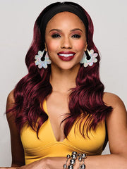 20" Wavy Waves Headband Wig | Synthetic Hairpiece