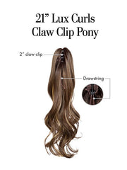 21in Lux Curls Pony | Synthetic Hairpiece