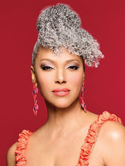 Bombshell Bun & Bangs | Synthetic Hairpiece