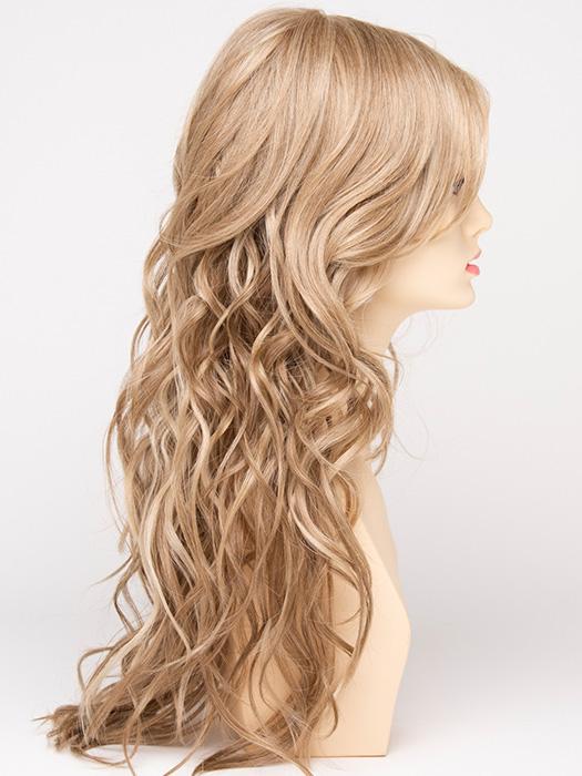 GINGER-CREAM | Dark Beige Blonde underneath highlighted on top with Light Beige Blonde