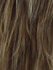 MAPLE-SUGAR-R | Light-Medium Brown Base with Warm Medium Blonde Highlights and Dark Brown Roots