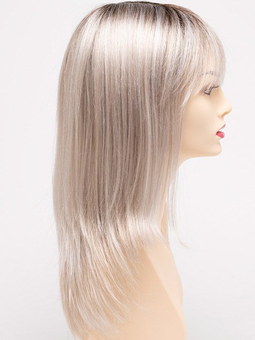 SILKY BEIGE | Light Platinum Blonde with Dark Brown Roots 