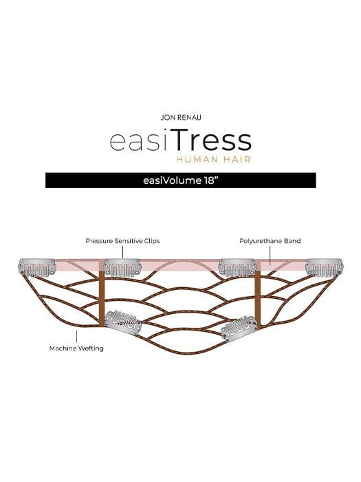 easiVolume 18" | Human Hair Extension | Clip In
