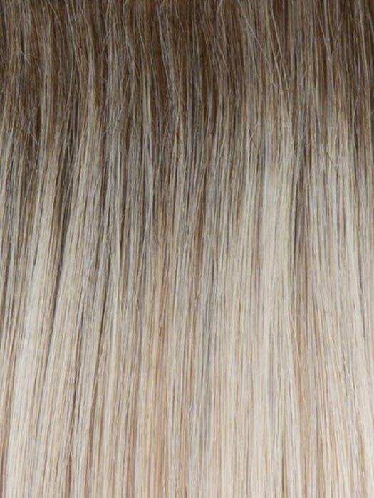 RH18/23SS SHADED GLAZED BISCUIT | Ash Blonde with Cool Platinum Blonde hightlights from dark roots to ends
