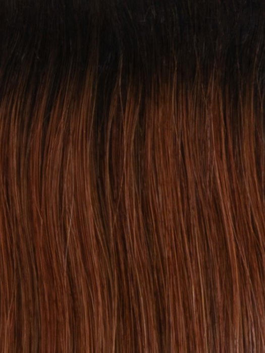 RH32/31 SHADED CINNABAR | Medium Dark Auburn with Medium Light Auburn highlights and dark roots