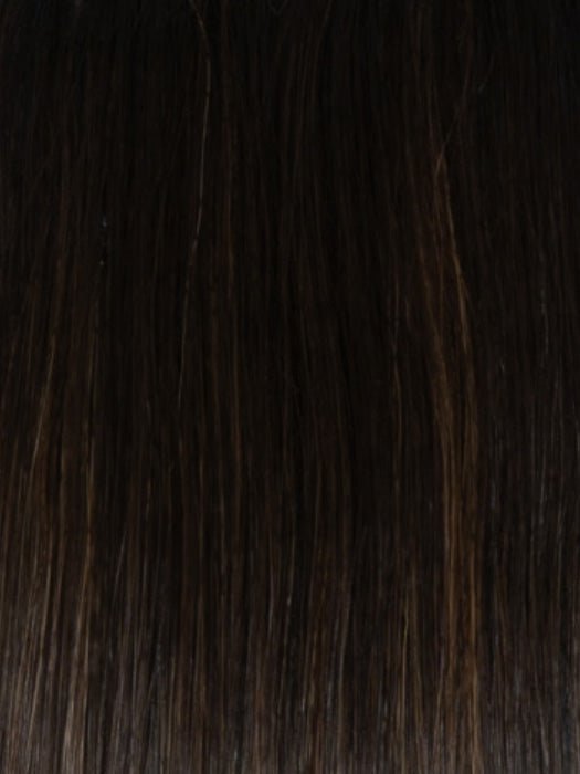 RH4/10SS SHADED JAVA | Off Black with Dark Brown highlights from dark roots to ends
