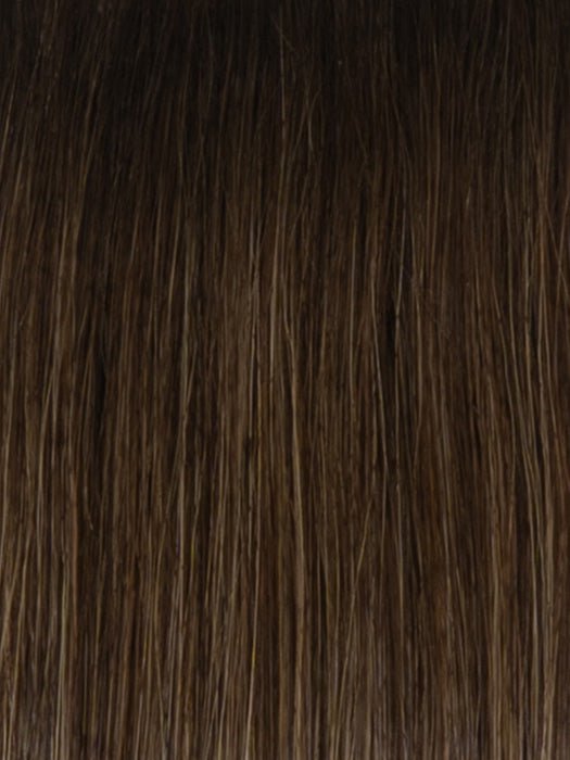 RH8/12SS SHADED MOCHA | Medium Brown with Dark Blonde highlights from roots to ends