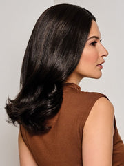 16" On Key | Human Hair Topper with Lace Front (Mono Top)