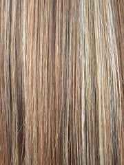 MAPLE-SUGAR | Light Honey Brown base with Strawberry Blonde highlights