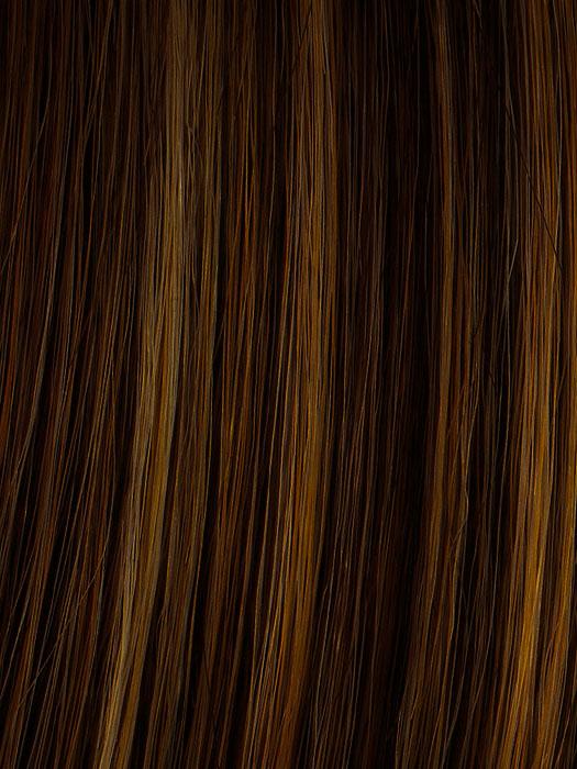 R829S+ GLAZED HAZELNUT | Medium Brown with Ginger highlighting on top