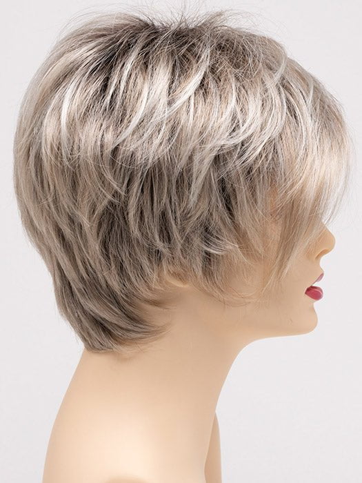 SILKY BEIGE | Light Platinum Blonde with Dark Brown Roots 