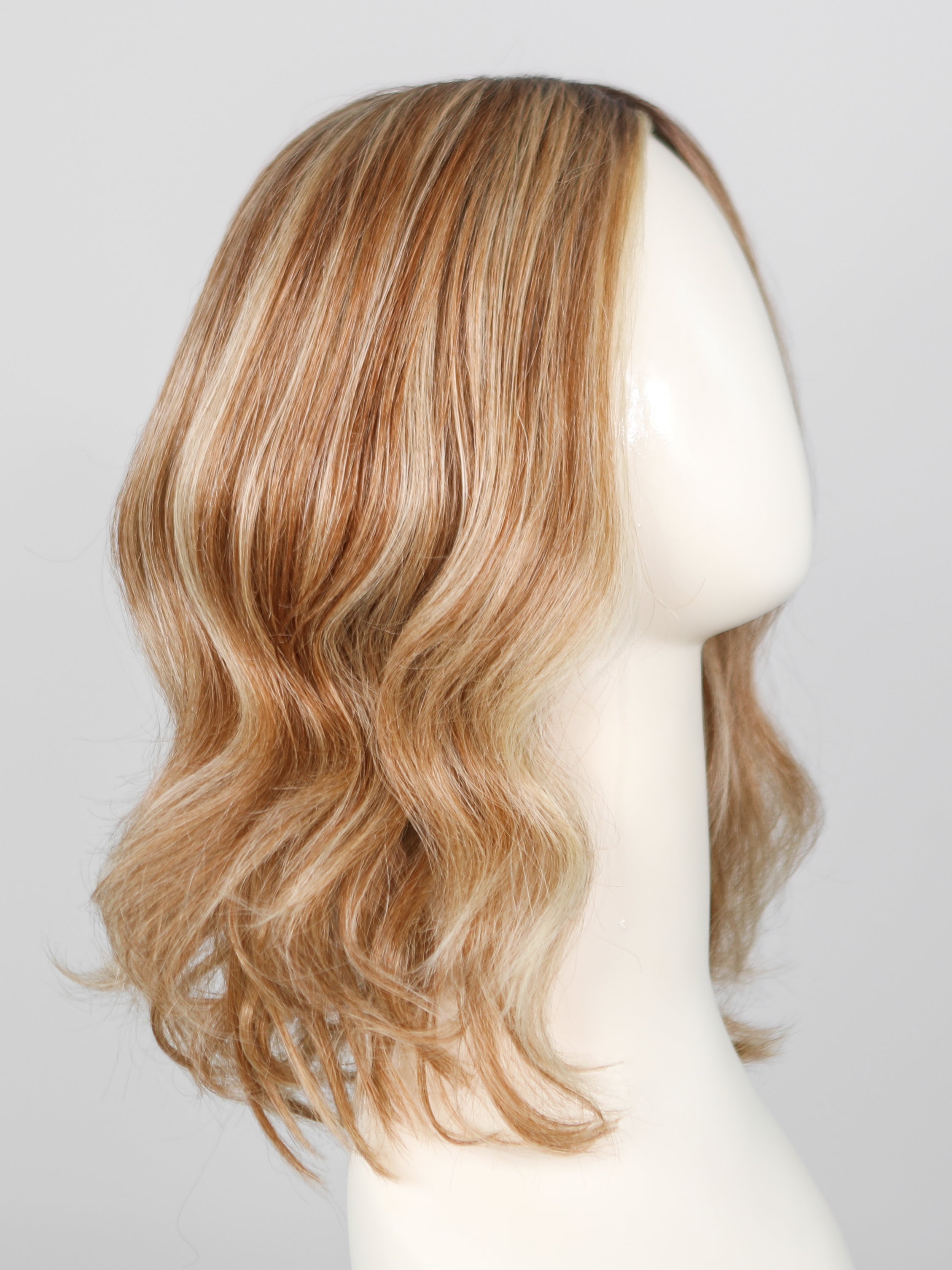 RL14/22SS SHADED WHEAT | Dark Blonde Evenly Blended with Platinum Blonde with Dark Roots
