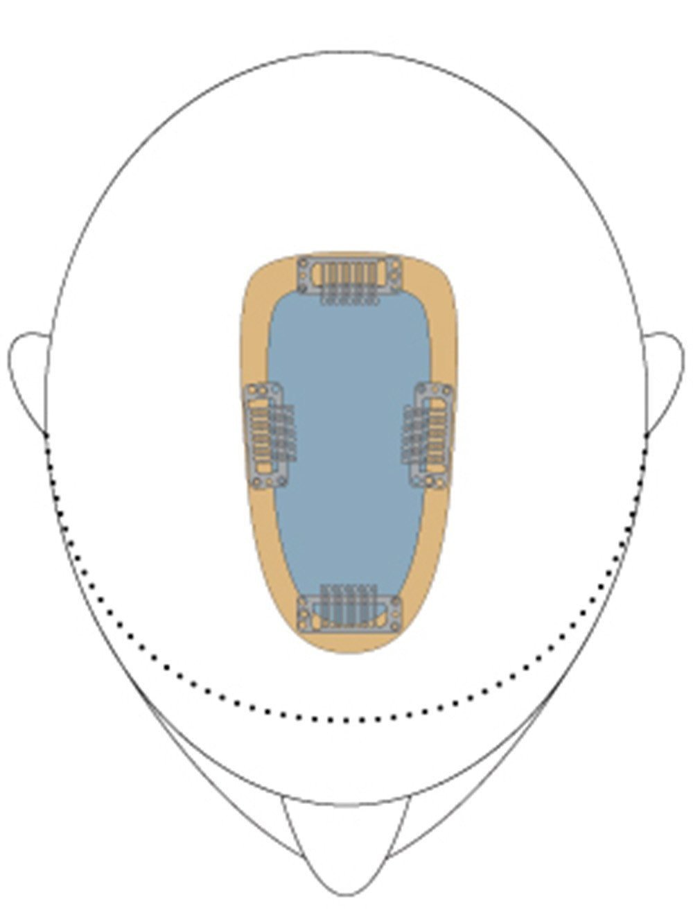 easiPart French 8" | Remy Human Hair Topper