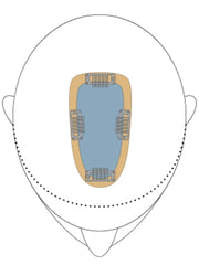 easiPart French 8" | Remy Human Hair Topper