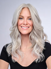 16" Au Natural Waves Topper | Synthetic Hair Hair Topper (Mono Part)
