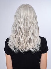16" Au Natural Waves Topper | Synthetic Hair Hair Topper (Mono Part)